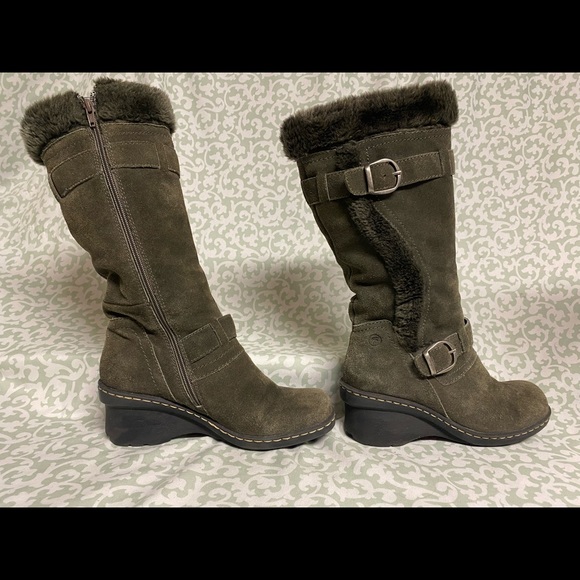 BareTraps Catchy Womens Leather and Fur Boots - Picture 2 of 6